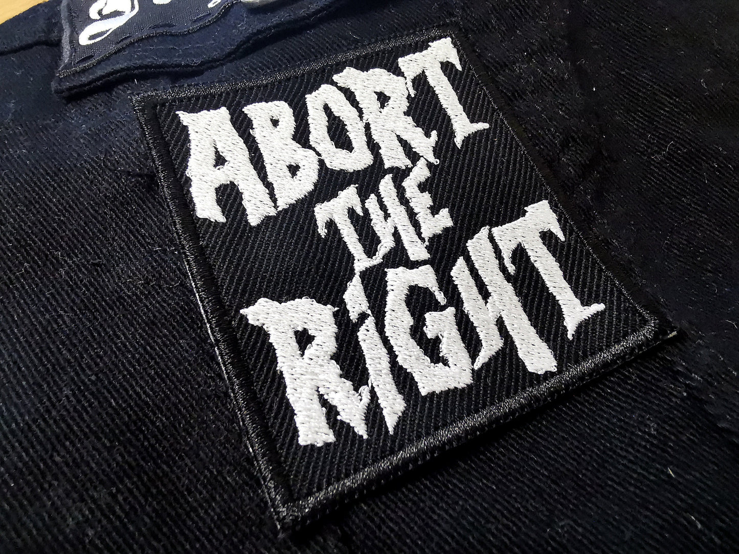 Abort The Right Pro Choice Feminist Embroidered Iron On Patch Collection Abortion Politics Punk