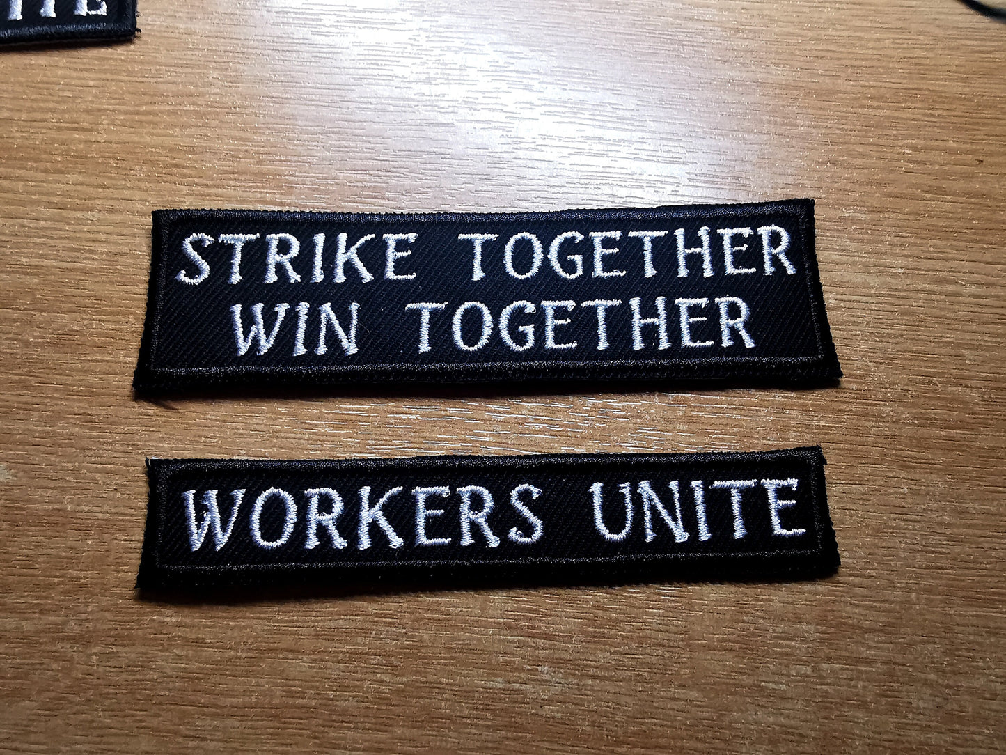 Pro Strike and Unions Workers Embroidered Iron On Patch Politics Punk