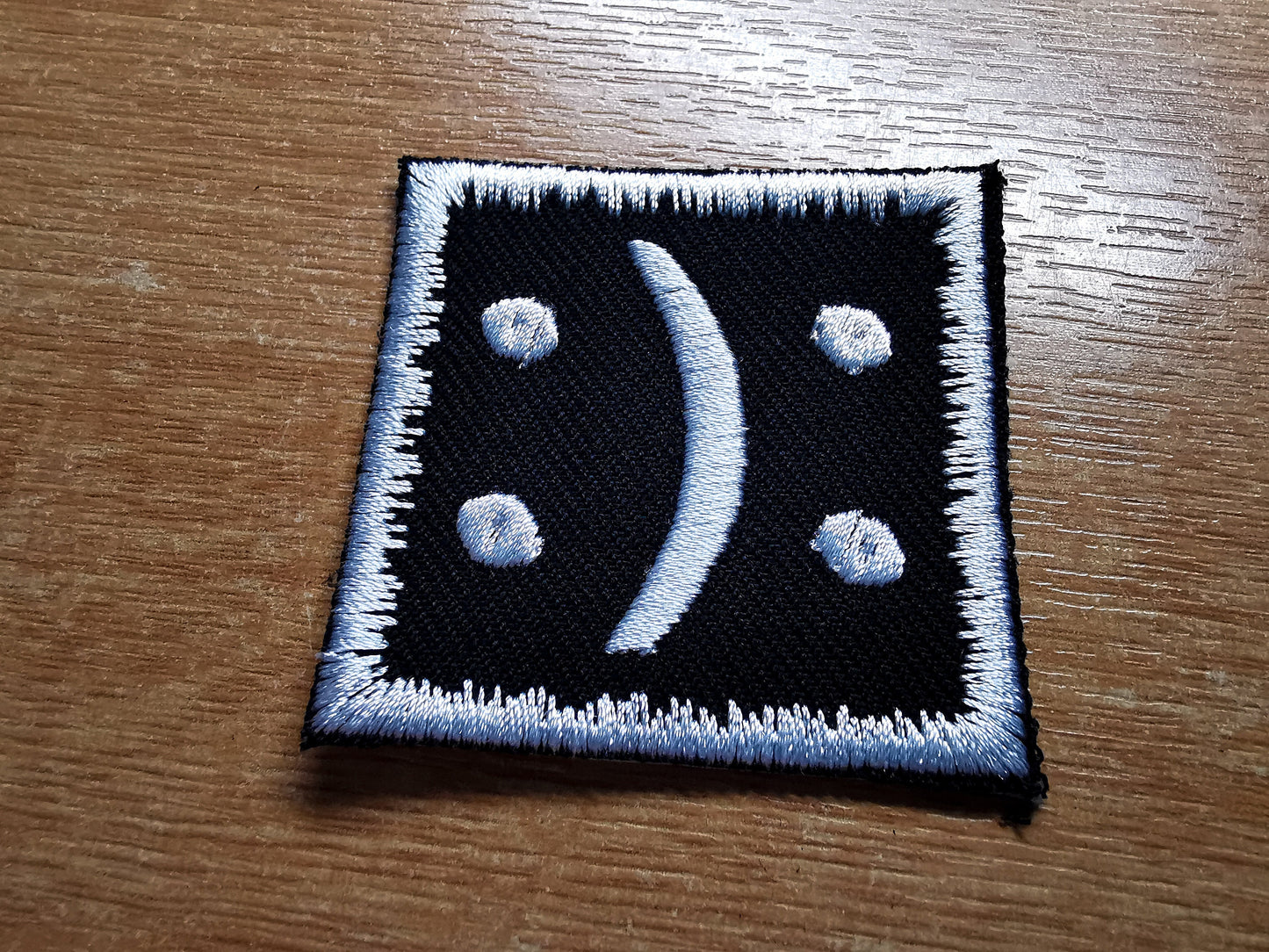 Bipolar Disorder Iron On Embroidered Patch Subtle Symbol for Disability and Mental Health Awareness
