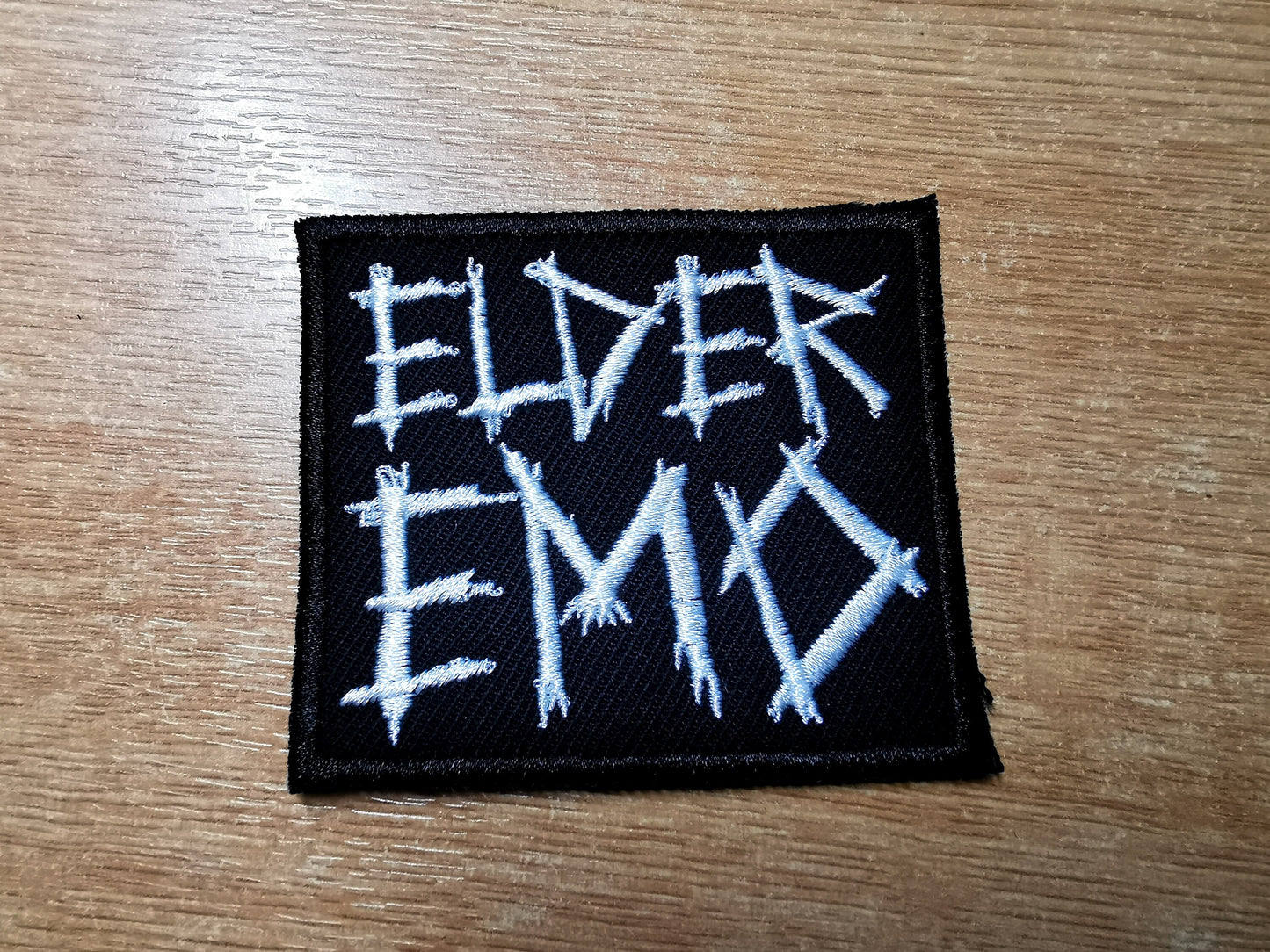 Elder Emo Kid Embroidered Patch Pop Punk Metalcore 00s Culture Throwback