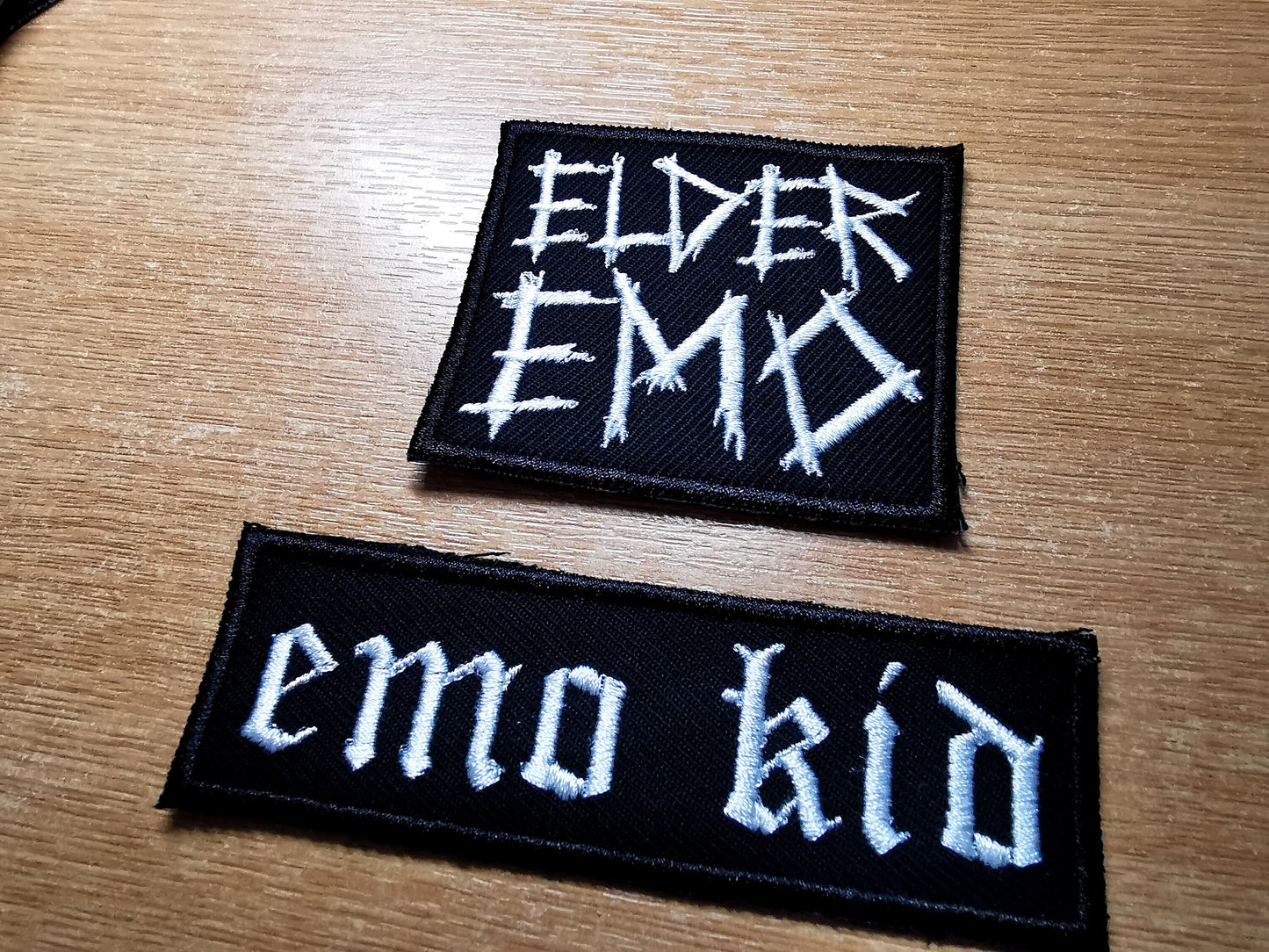 Elder Emo Kid Embroidered Patch Pop Punk Metalcore 00s Culture Throwback