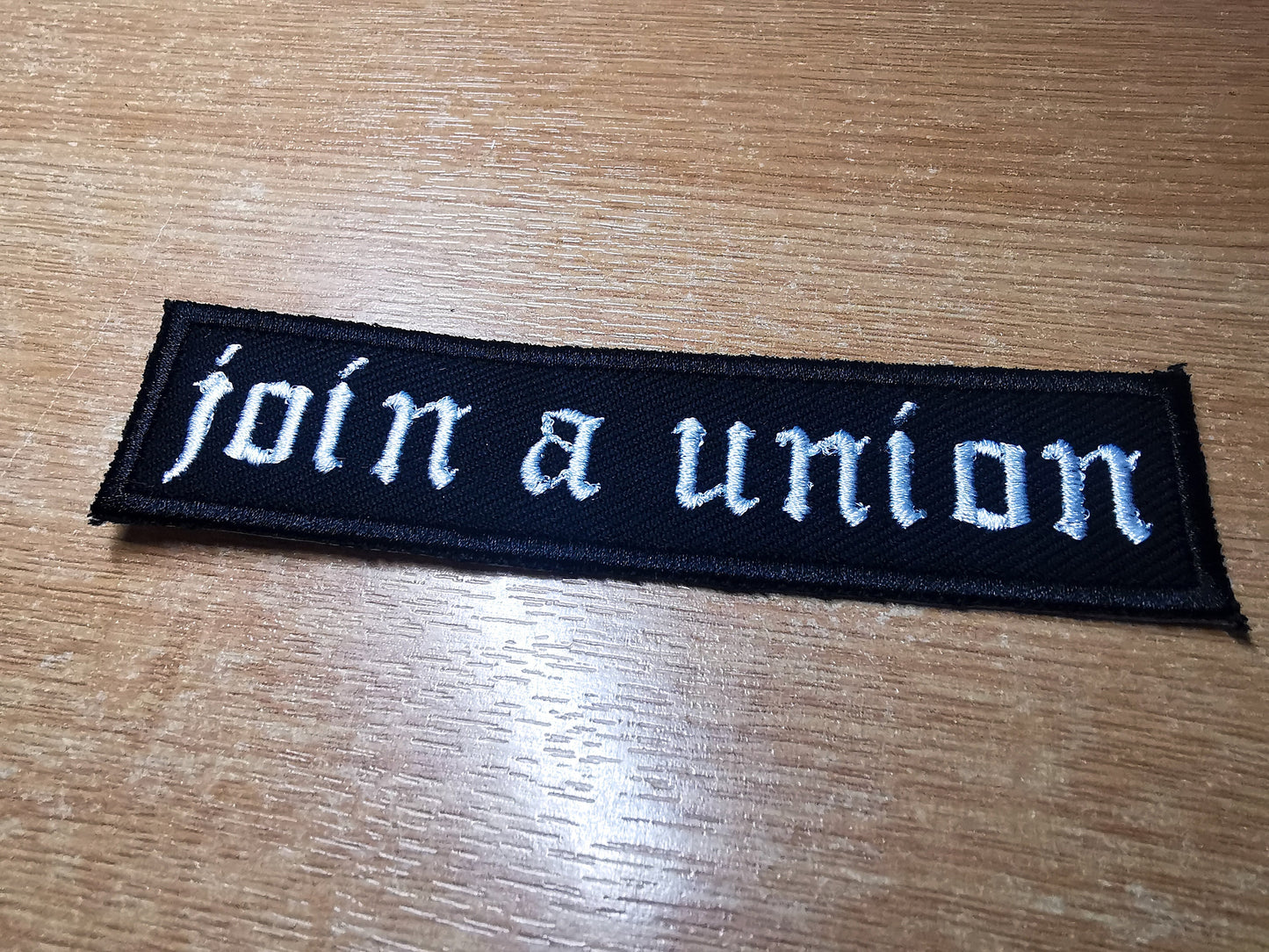 Join a Union Embroidered Iron On Patch Politics Punk Workers Labour Great Resignation