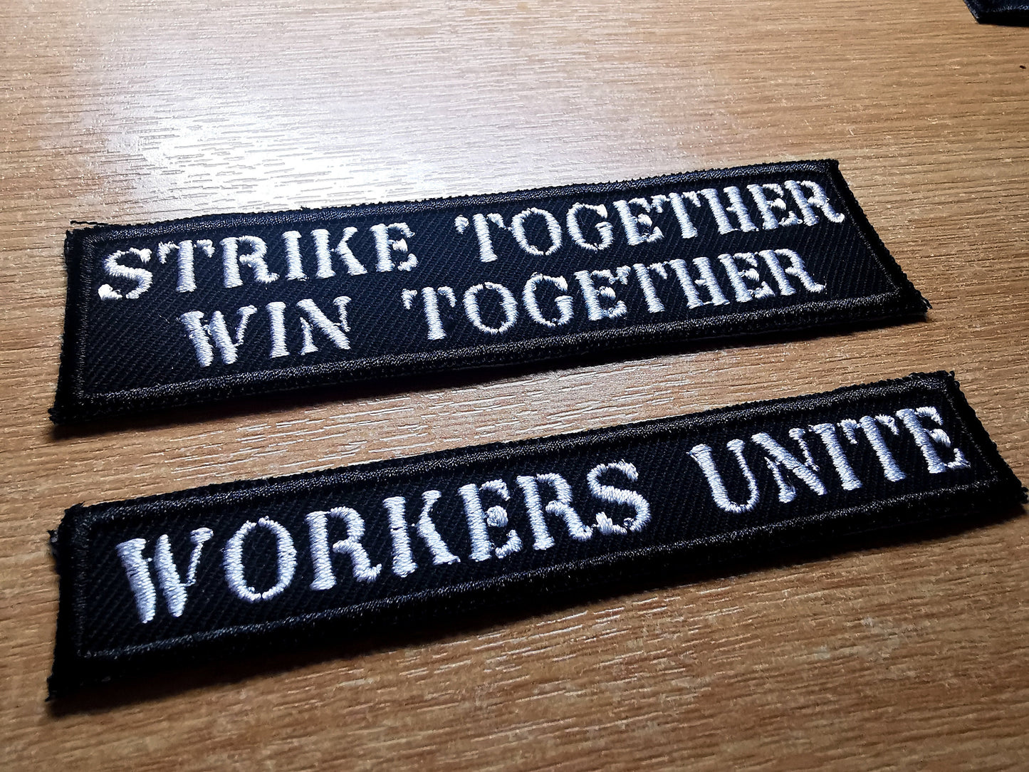 Pro Strike and Unions Workers Embroidered Iron On Patch Politics Punk