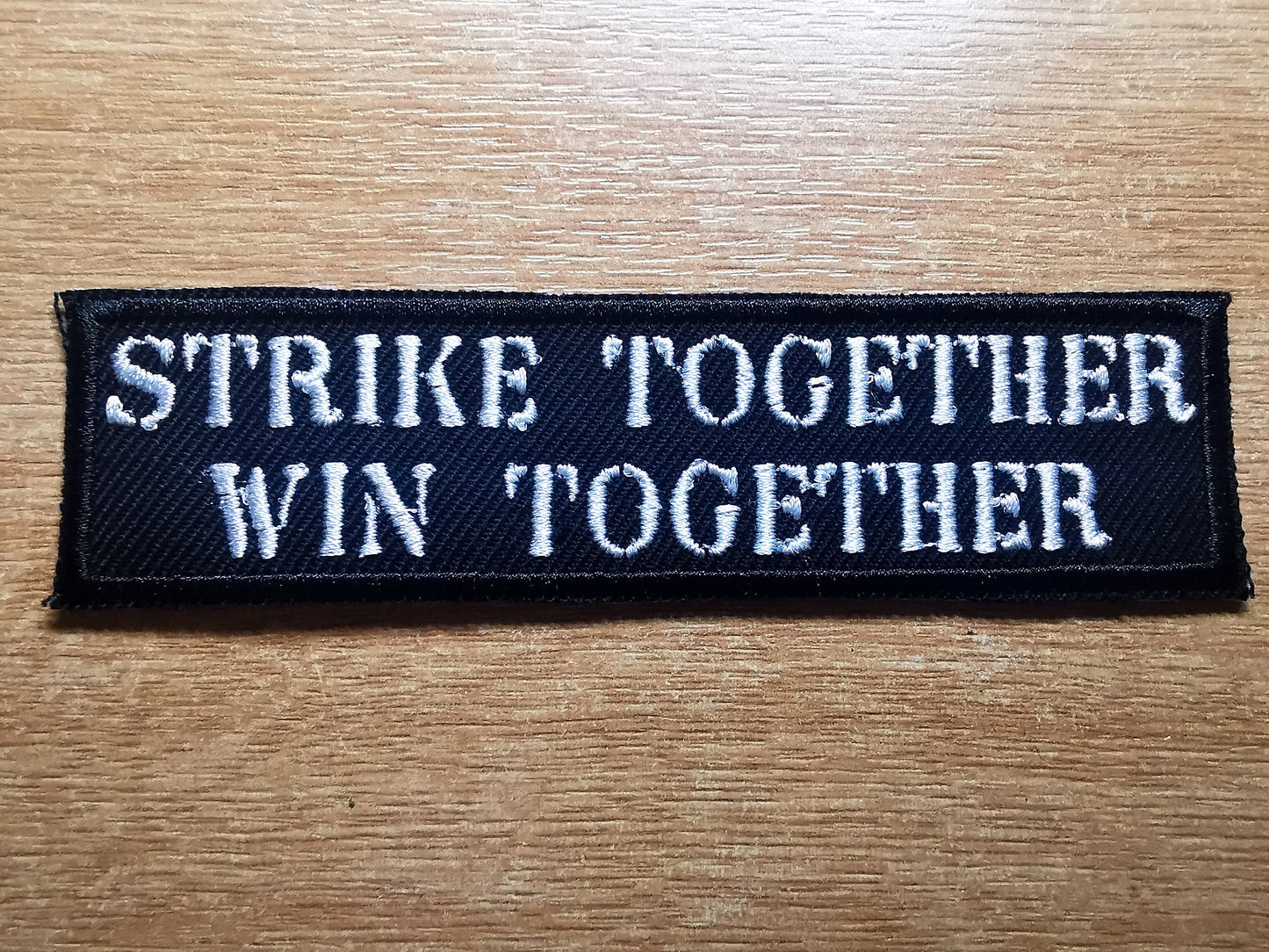 Pro Strike and Unions Workers Embroidered Iron On Patch Politics Punk
