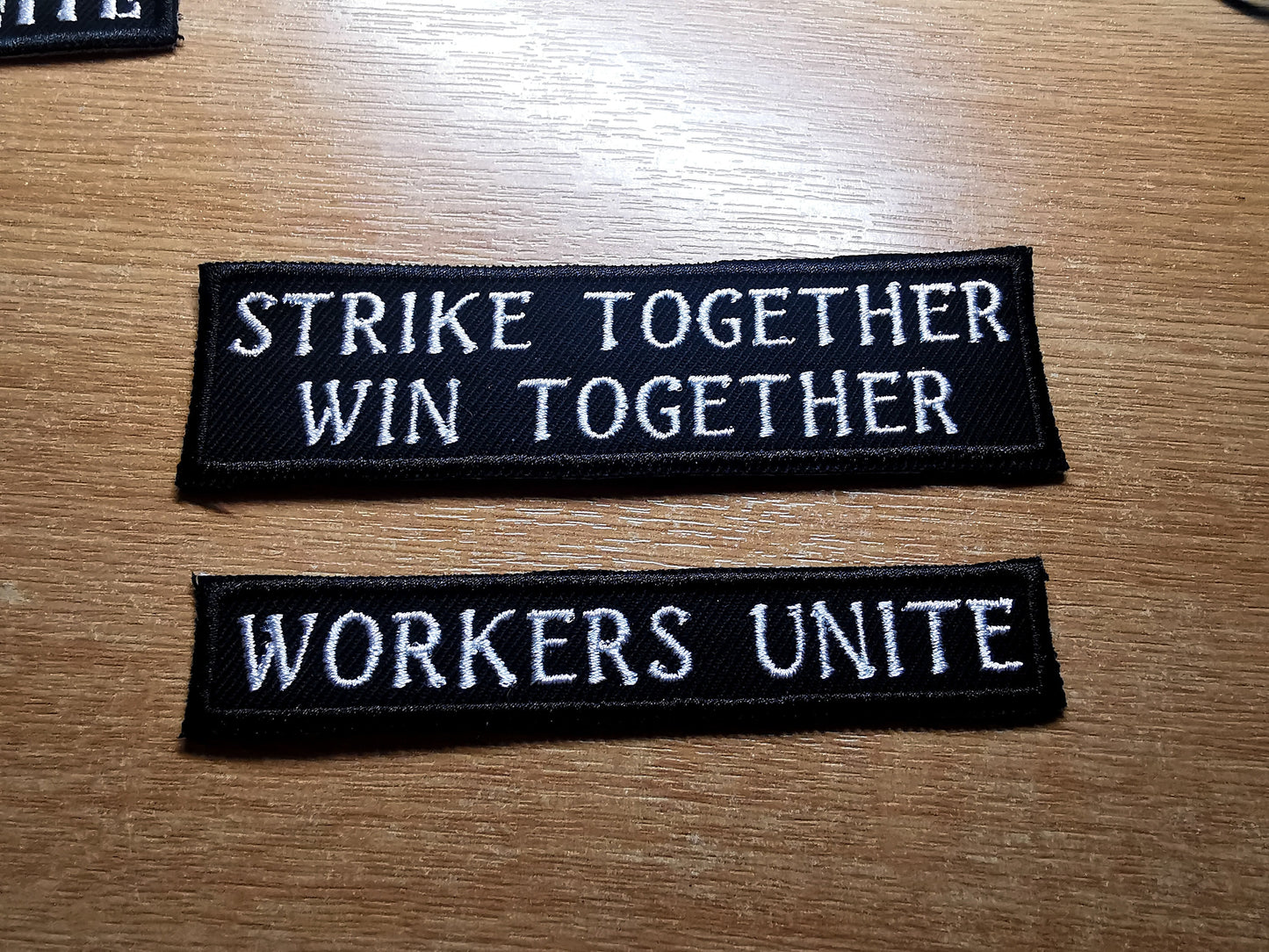 Pro Strike and Unions Workers Embroidered Iron On Patch Politics Punk