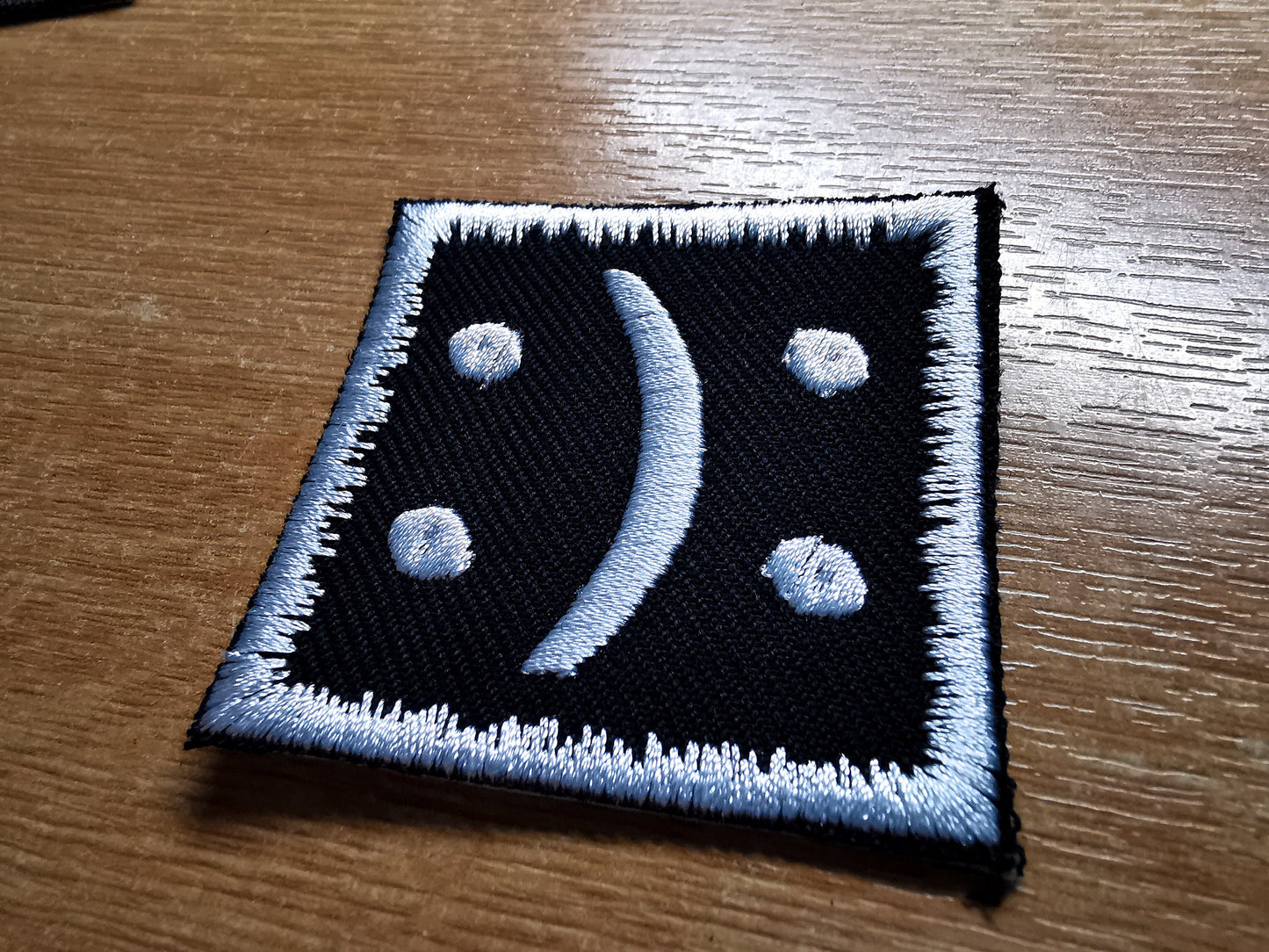 Bipolar Disorder Iron On Embroidered Patch Subtle Symbol for Disability and Mental Health Awareness