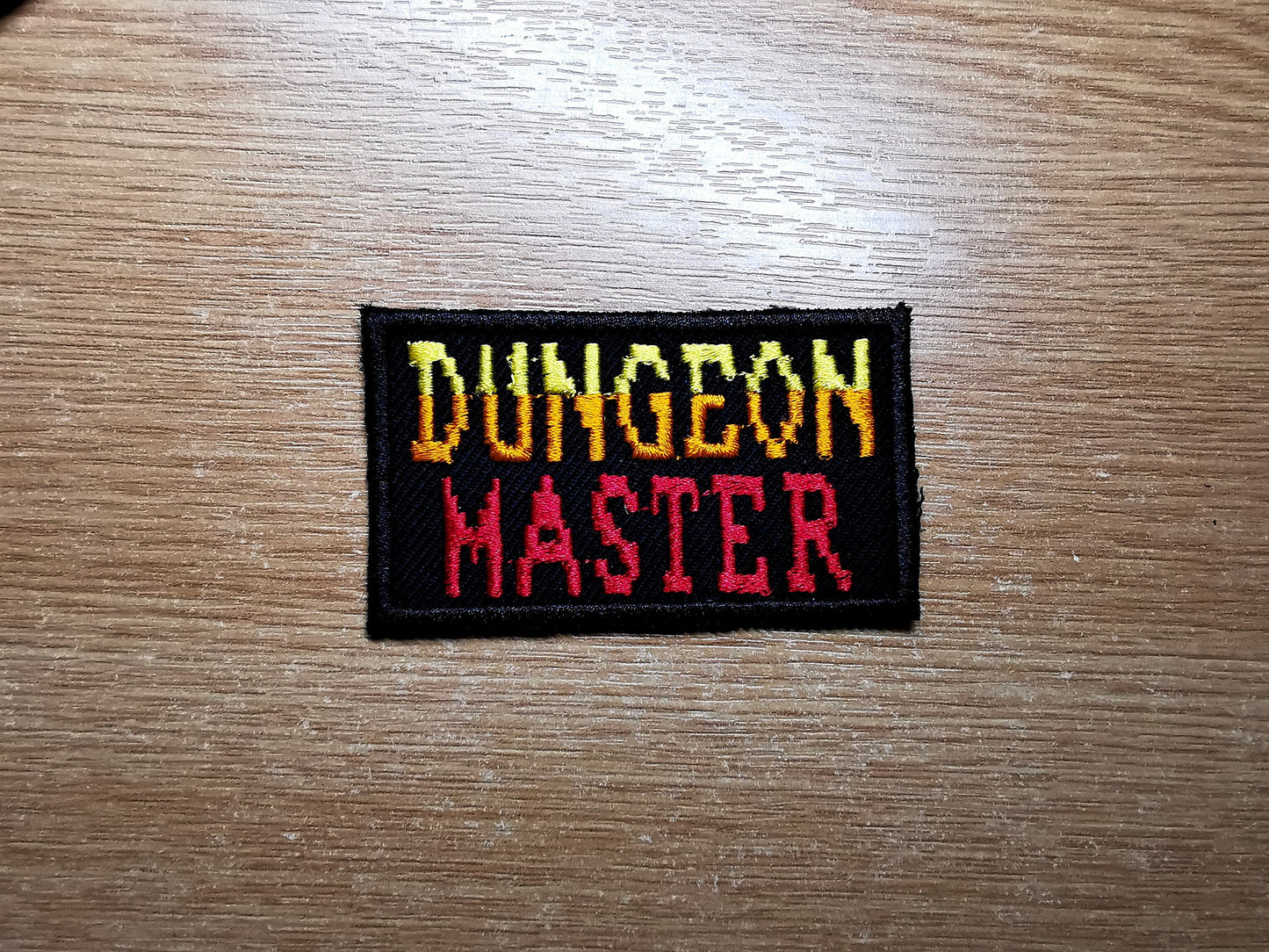 Fantasy Gaming Master Red, Orange and Yellow RPG Patch Tabletop Dungeon Synth and Fantasy Role-Play Embroidered Iron On