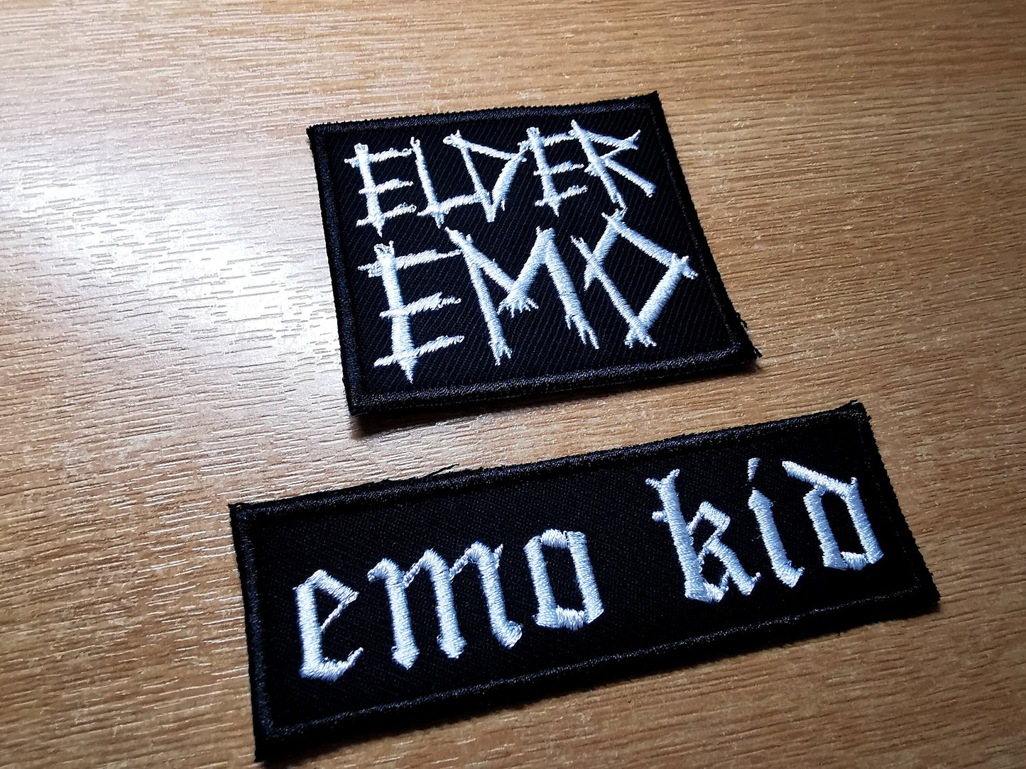 Elder Emo Kid Embroidered Patch Pop Punk Metalcore 00s Culture Throwback
