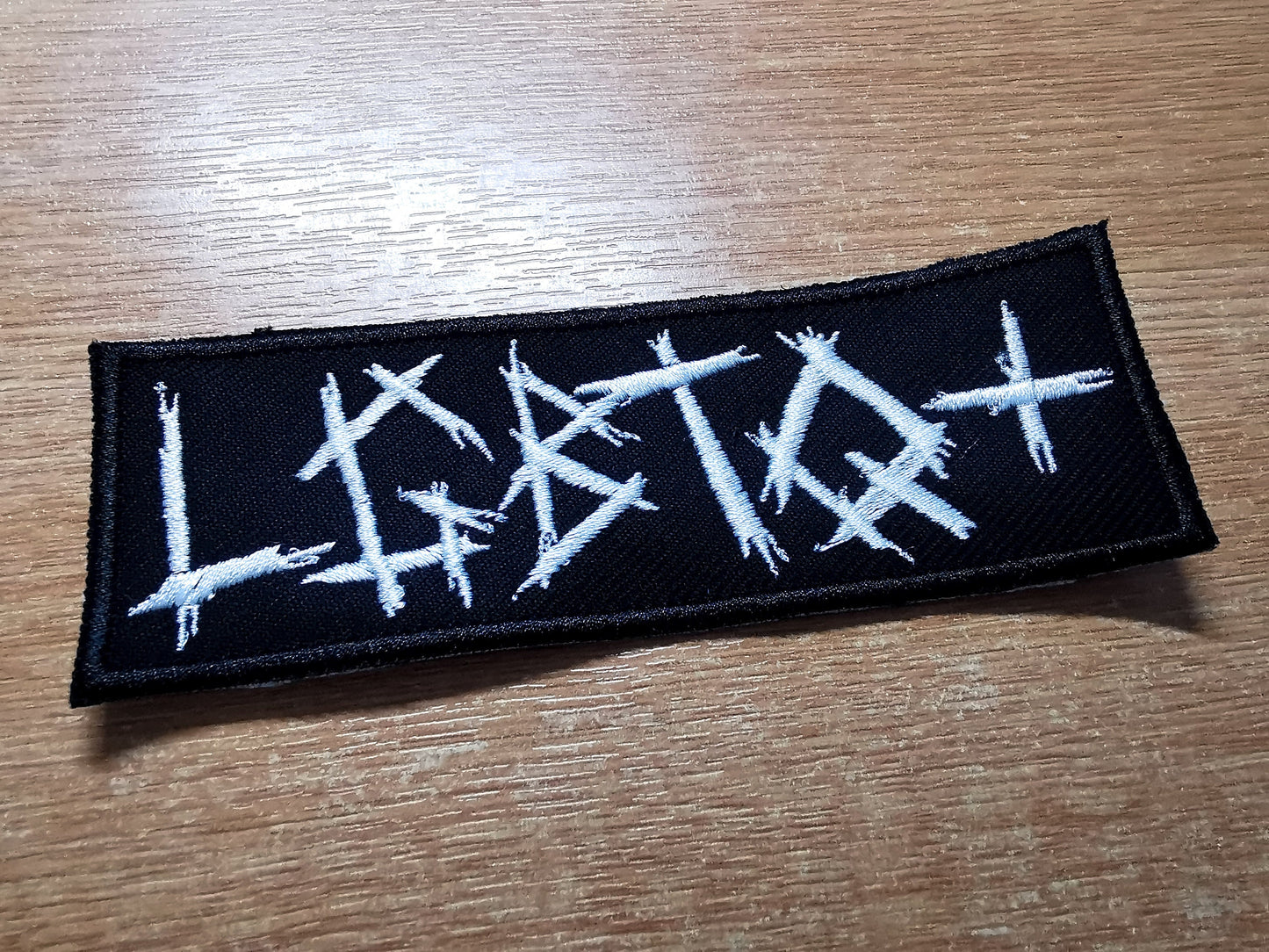 LGBTQ+ Black Metal Iron On Patch Pride Embroidered