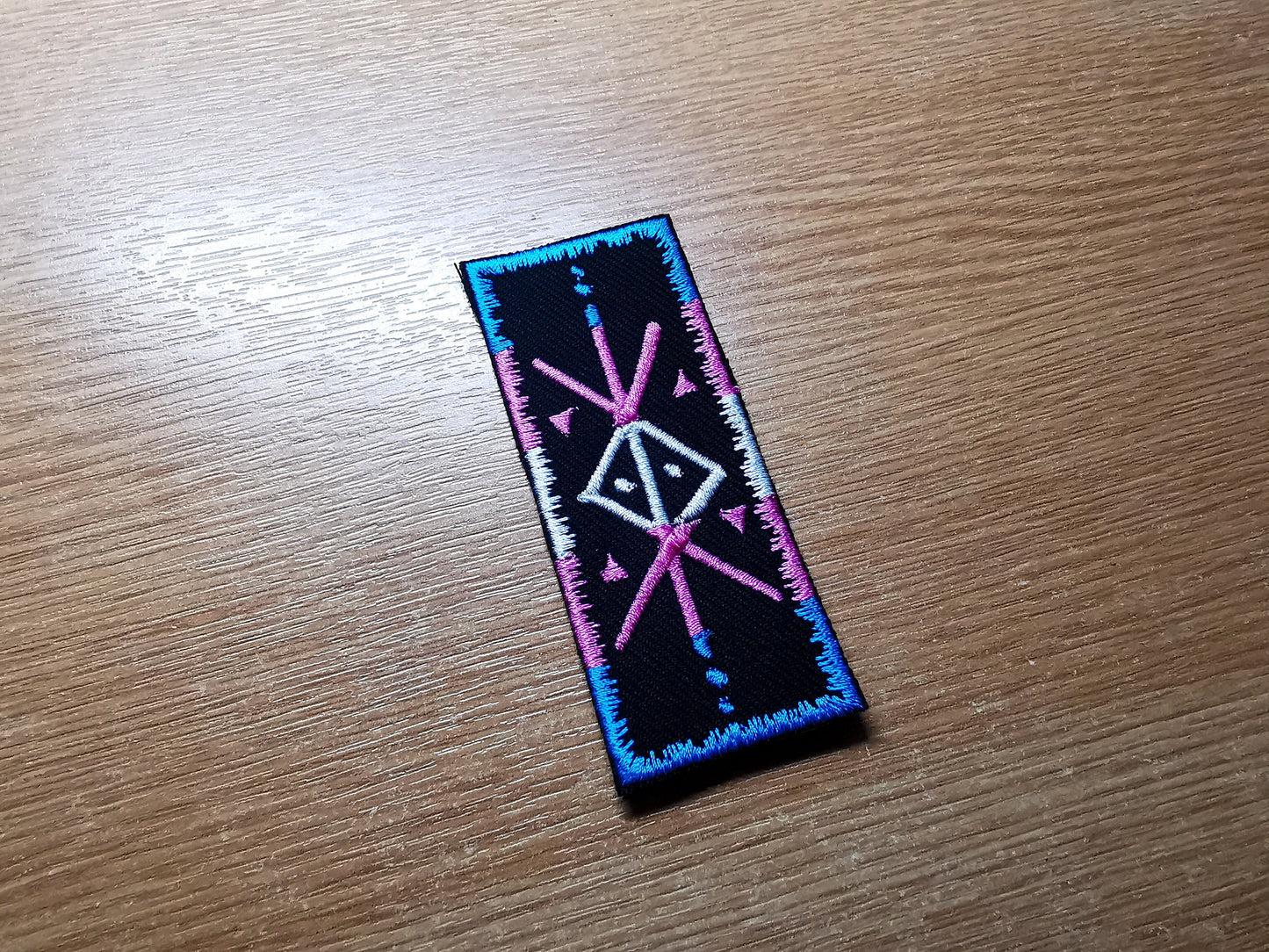 Protection Trans Flag Bindrune Viking Patch Iron On Embroidered Norse Heathenry Bind Runes