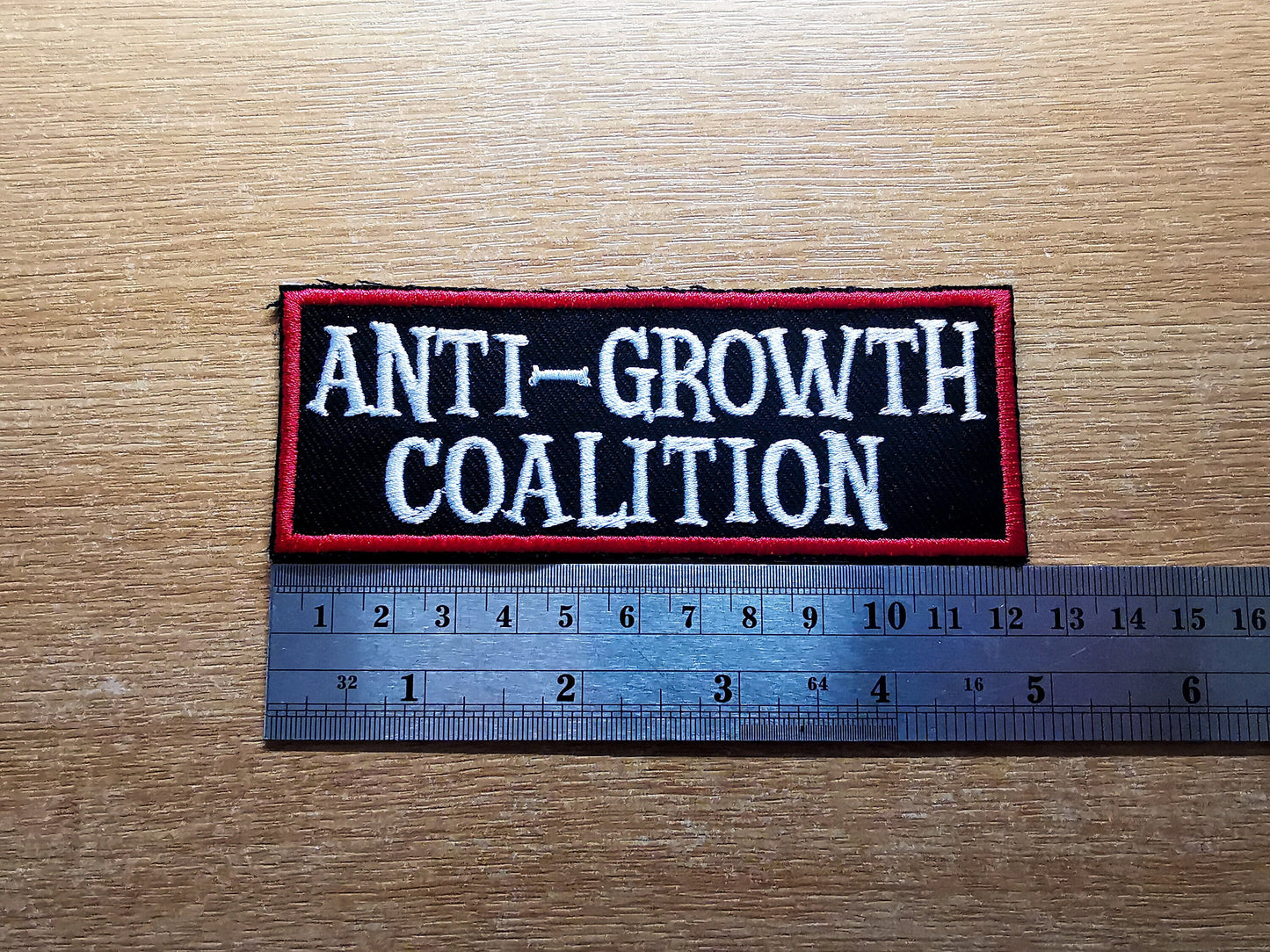 Anti Growth Coalition Liz Truss Anti Tory Embroidered Patch Left Wing Protesters Podcasters Activists Strikers Everyone v Liz