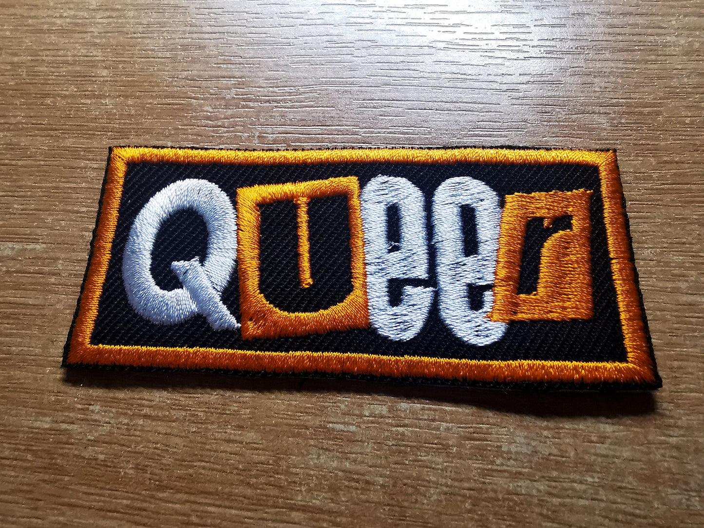 Queer Punk LGBTQ+ Iron On Patch Pumpkin Orange Pride Embroidered Patches