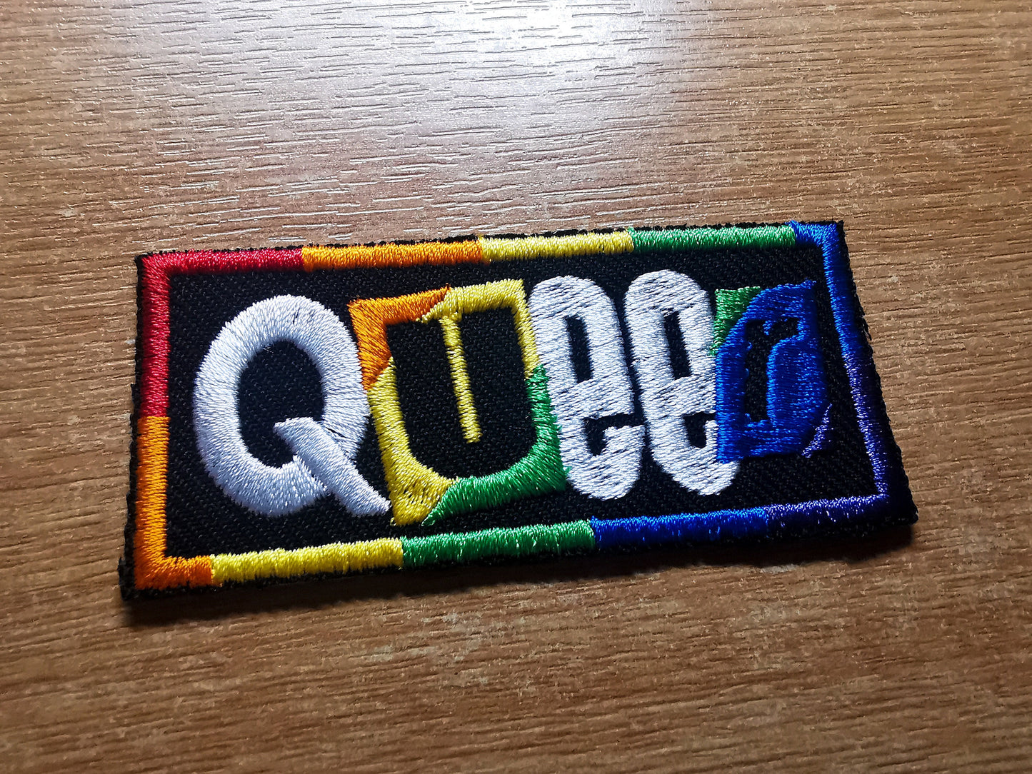 Queer Rainbow Punk LGBTQ+ Iron On Patch Pride Embroidered Patches