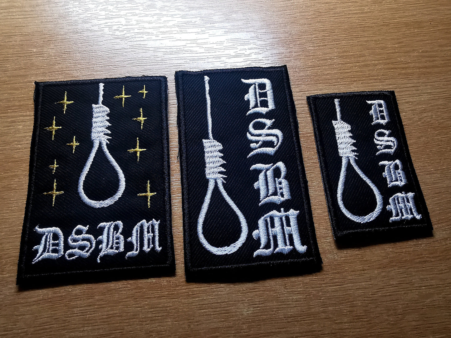 Depressive Black Metal Embroidered Patch DSBM Thy Light Iron on Patch