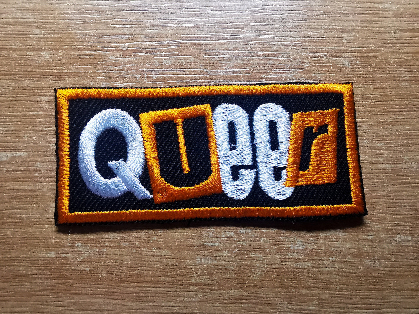 Queer Punk LGBTQ+ Iron On Patch Pumpkin Orange Pride Embroidered Patches
