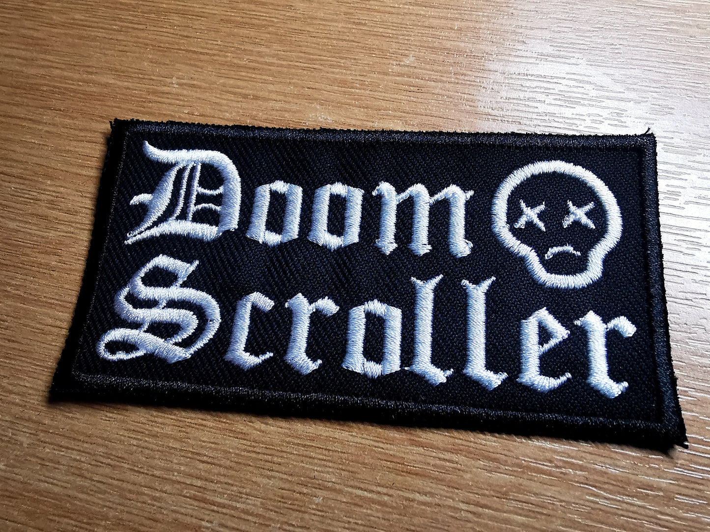 Doom Scroller Embroidered Patch Doom Scrolling and ADHD