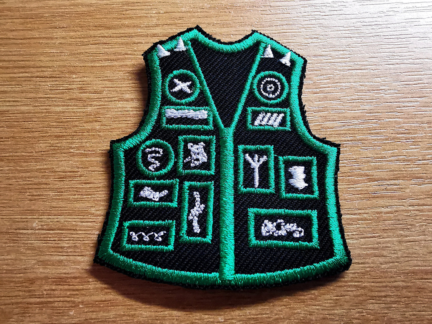 Battle Jacket Embroidered Patch Green Jacket Parody Death Metal Black Metal Patch Thrash Metal Viking