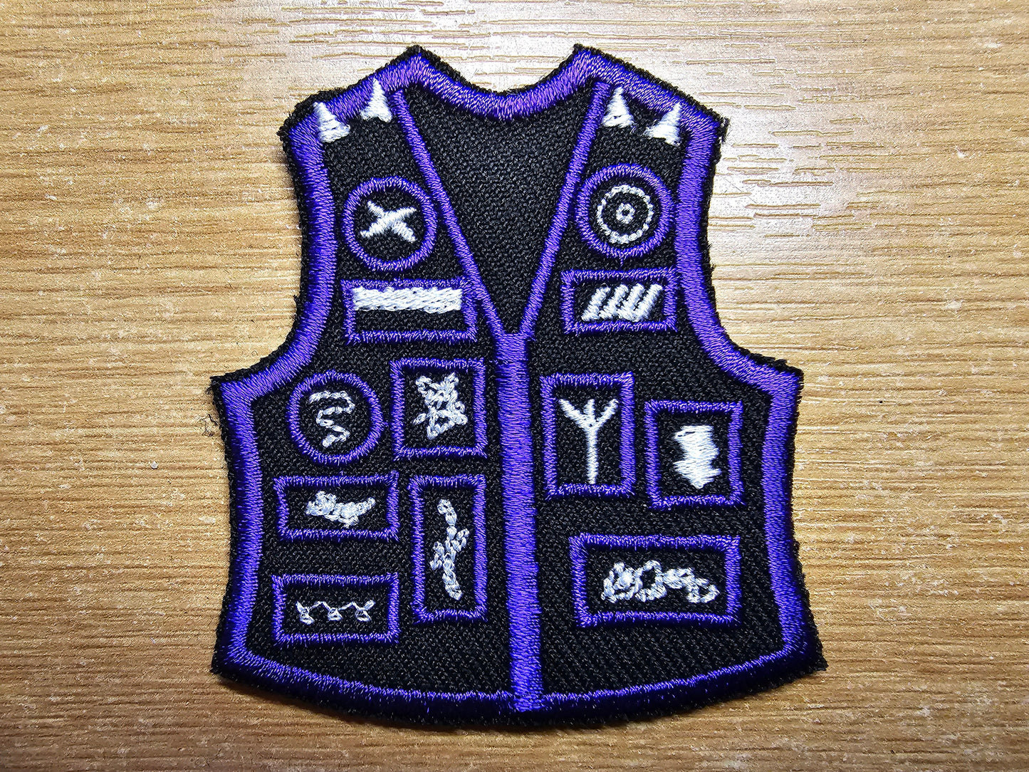 Battle Jacket Embroidered Patch Purple