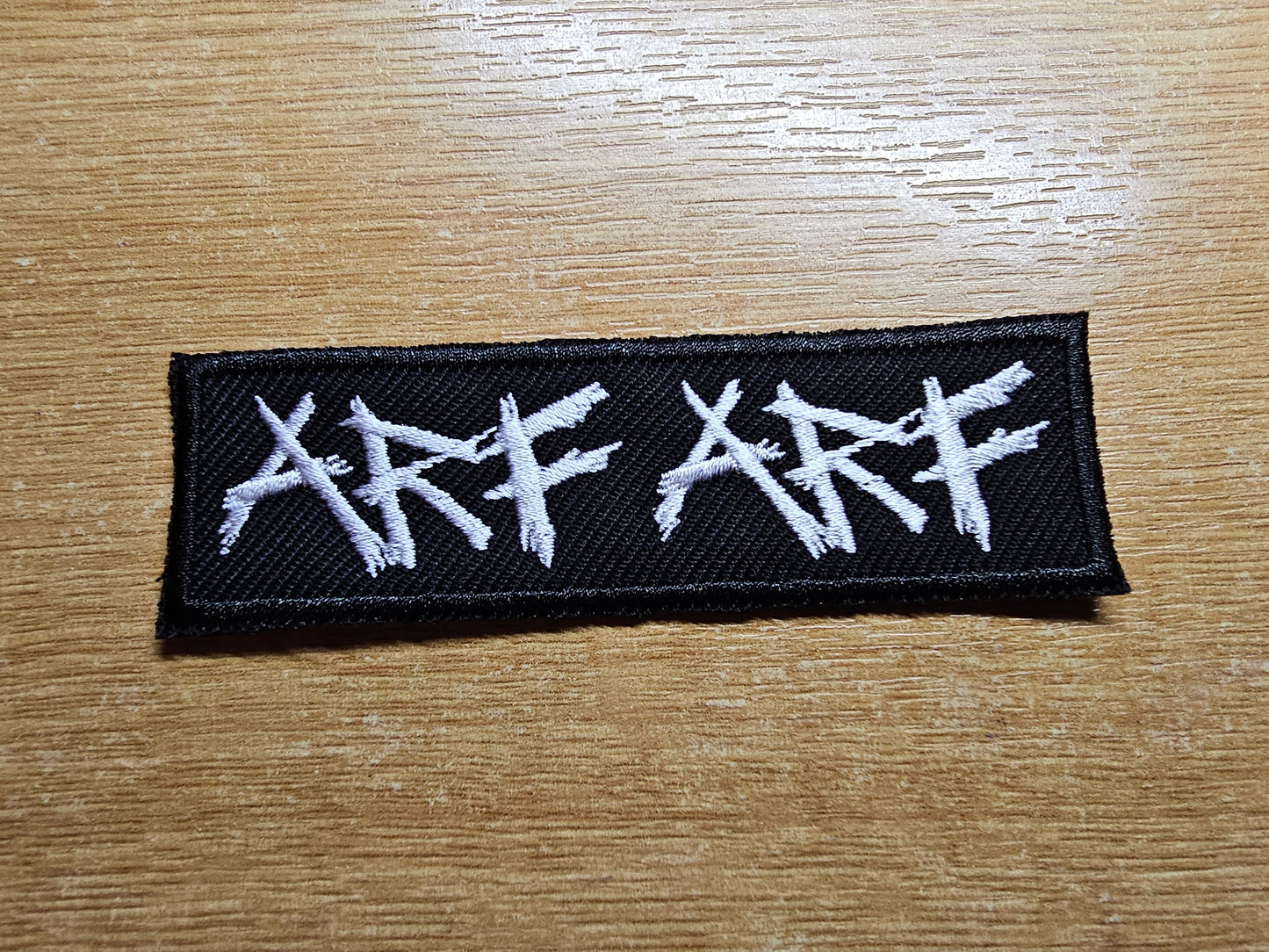 Arf Arf Blegh Metalcore Embroidered Patch Metal Breakdown Emo