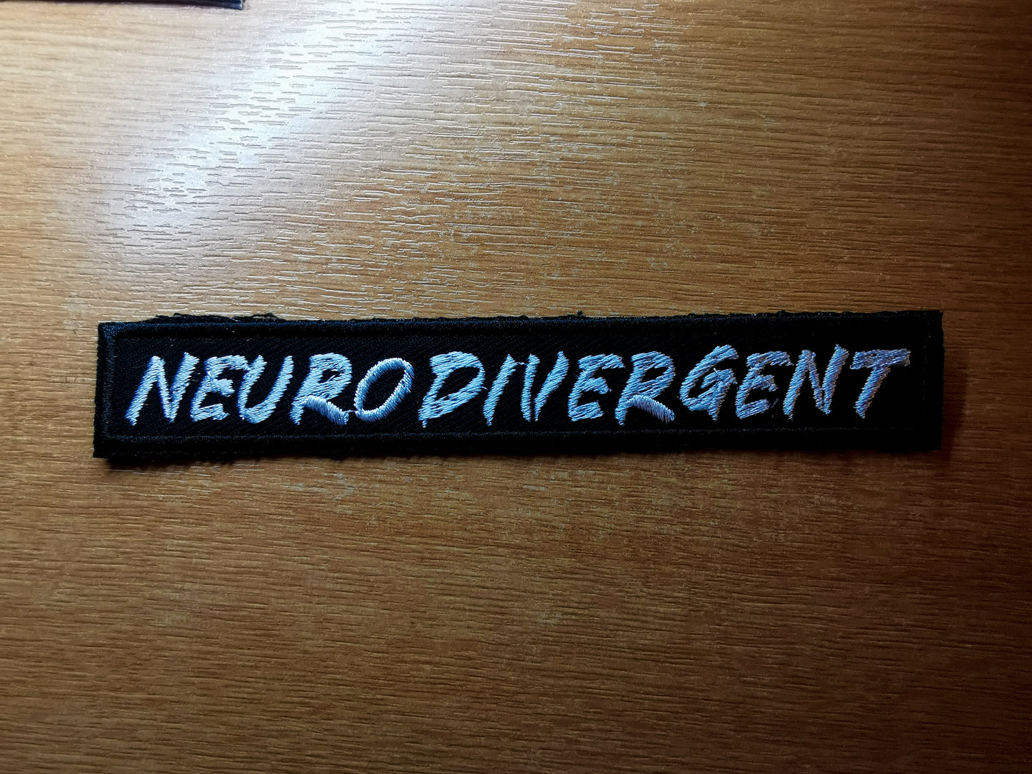 Neurodivergent Embroidered Patch Long Graffiti Style