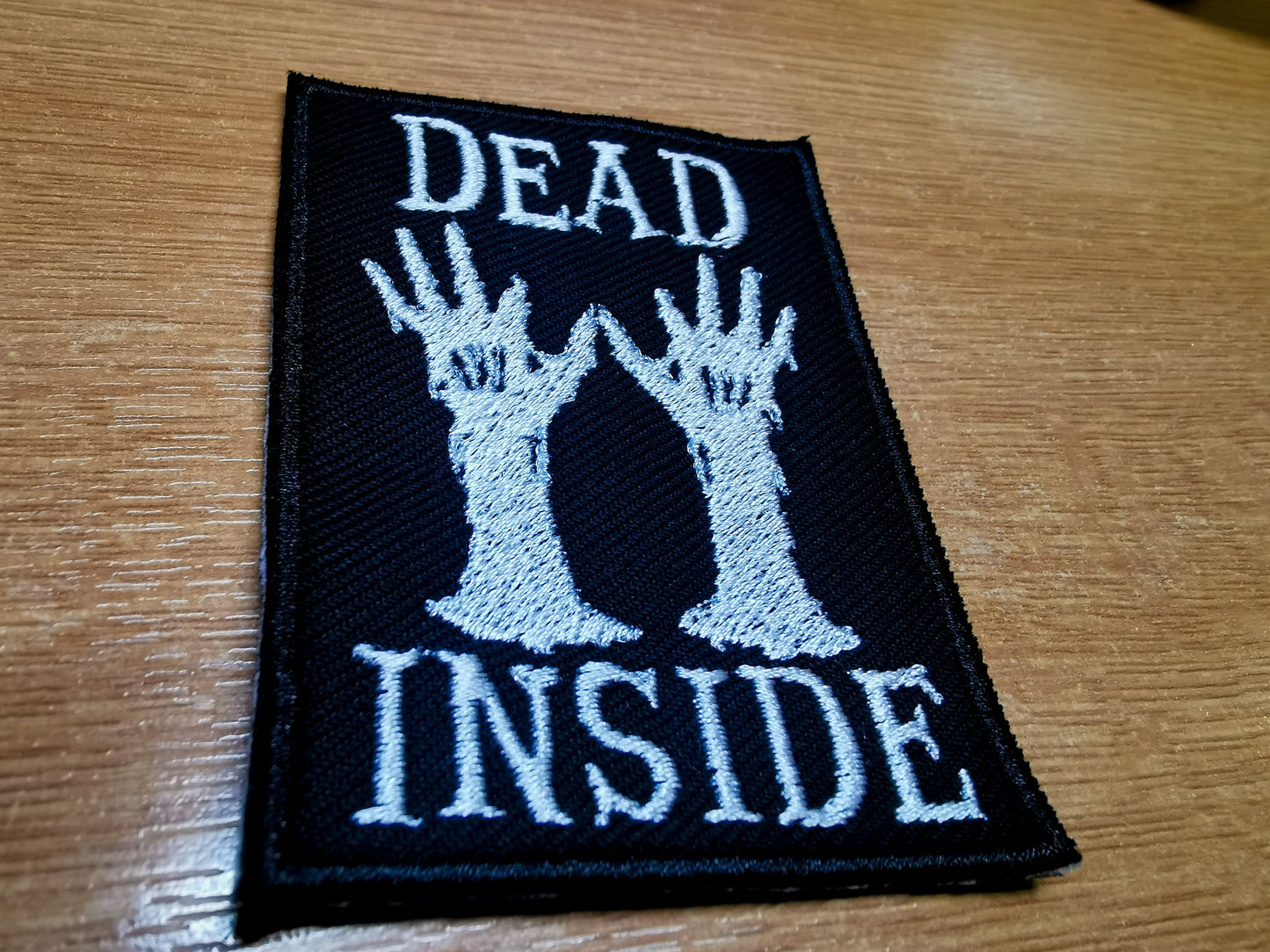 Dead Inside Grave Zombie Hands Emo Goth Metal Punk Embroidered Patch