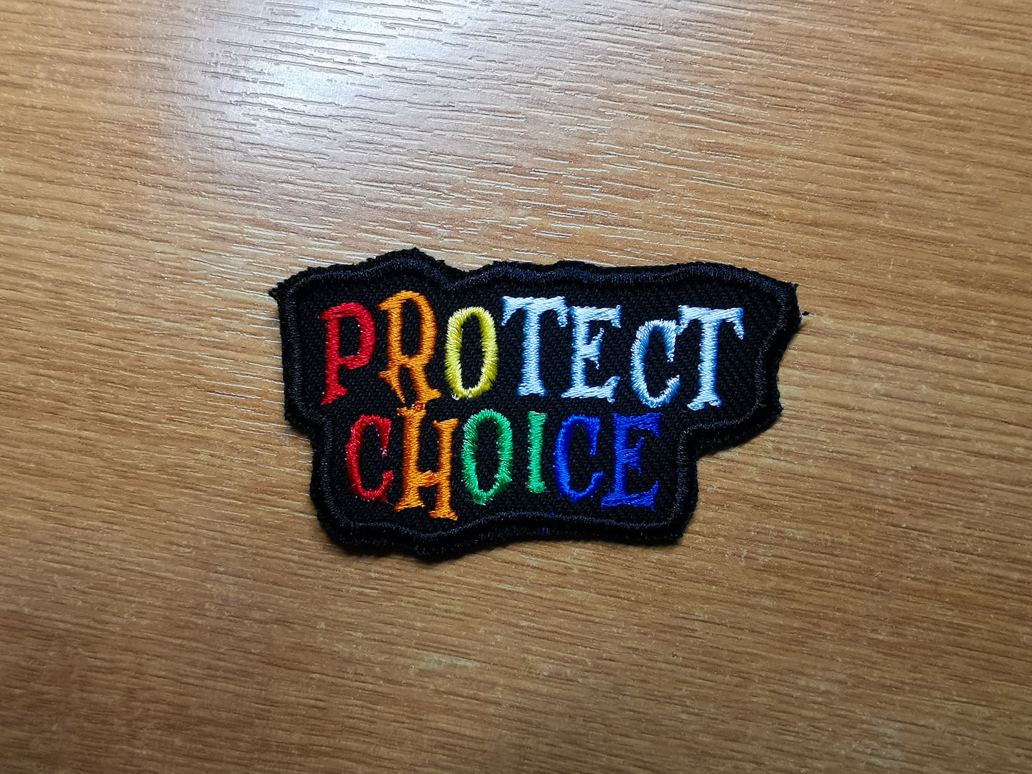 Protect Choice Embroidered Patch Rainbow