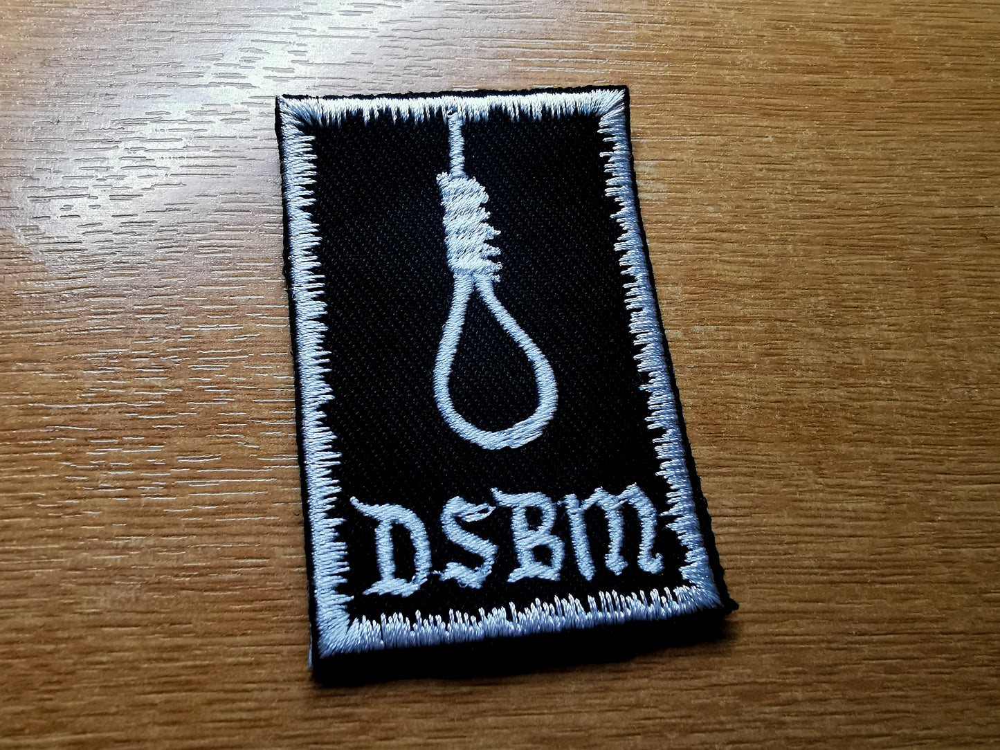 Depressive Black Metal Embroidered Patch White Snowy
