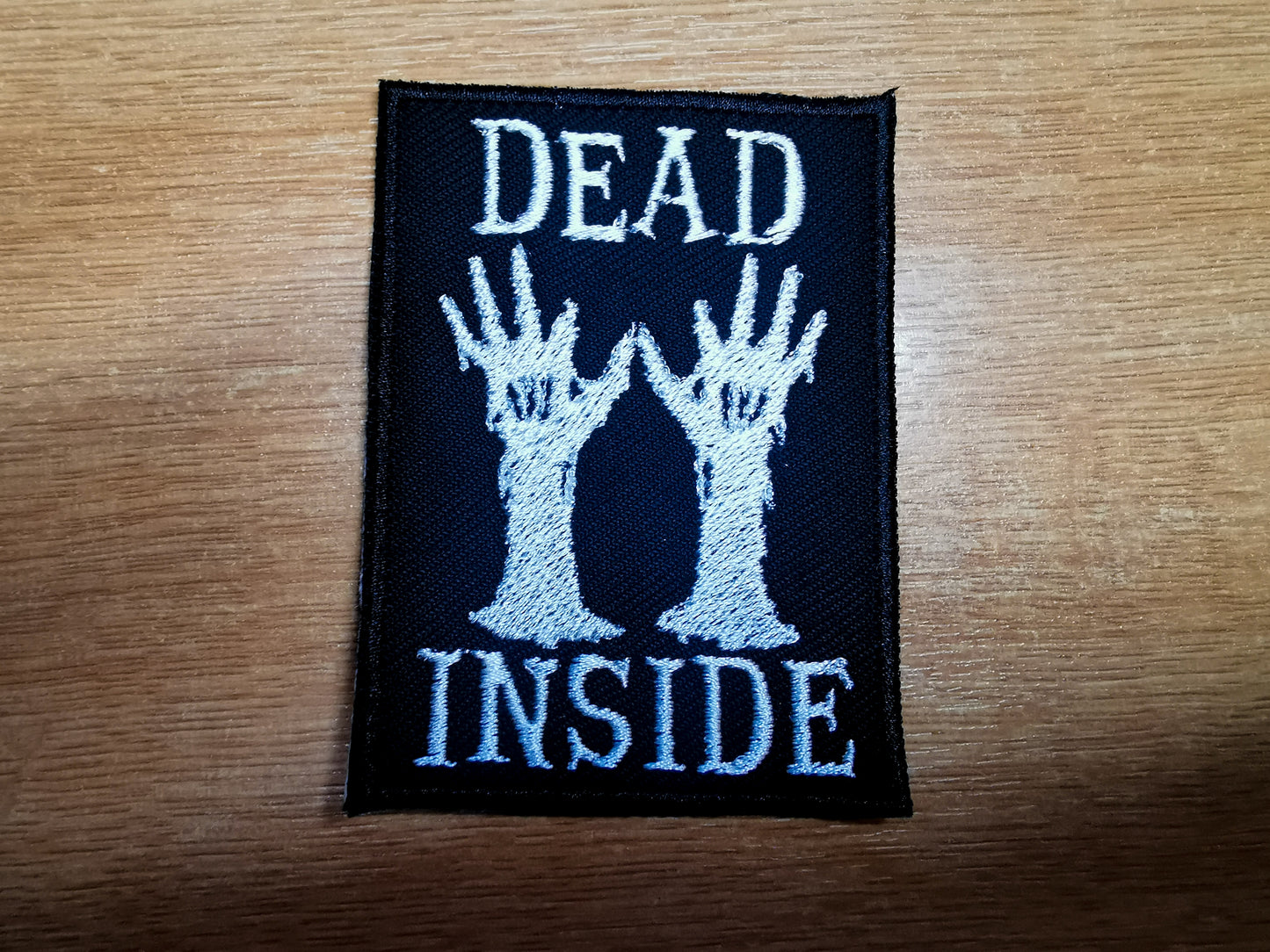 Dead Inside Grave Zombie Hands Emo Goth Metal Punk Embroidered Patch