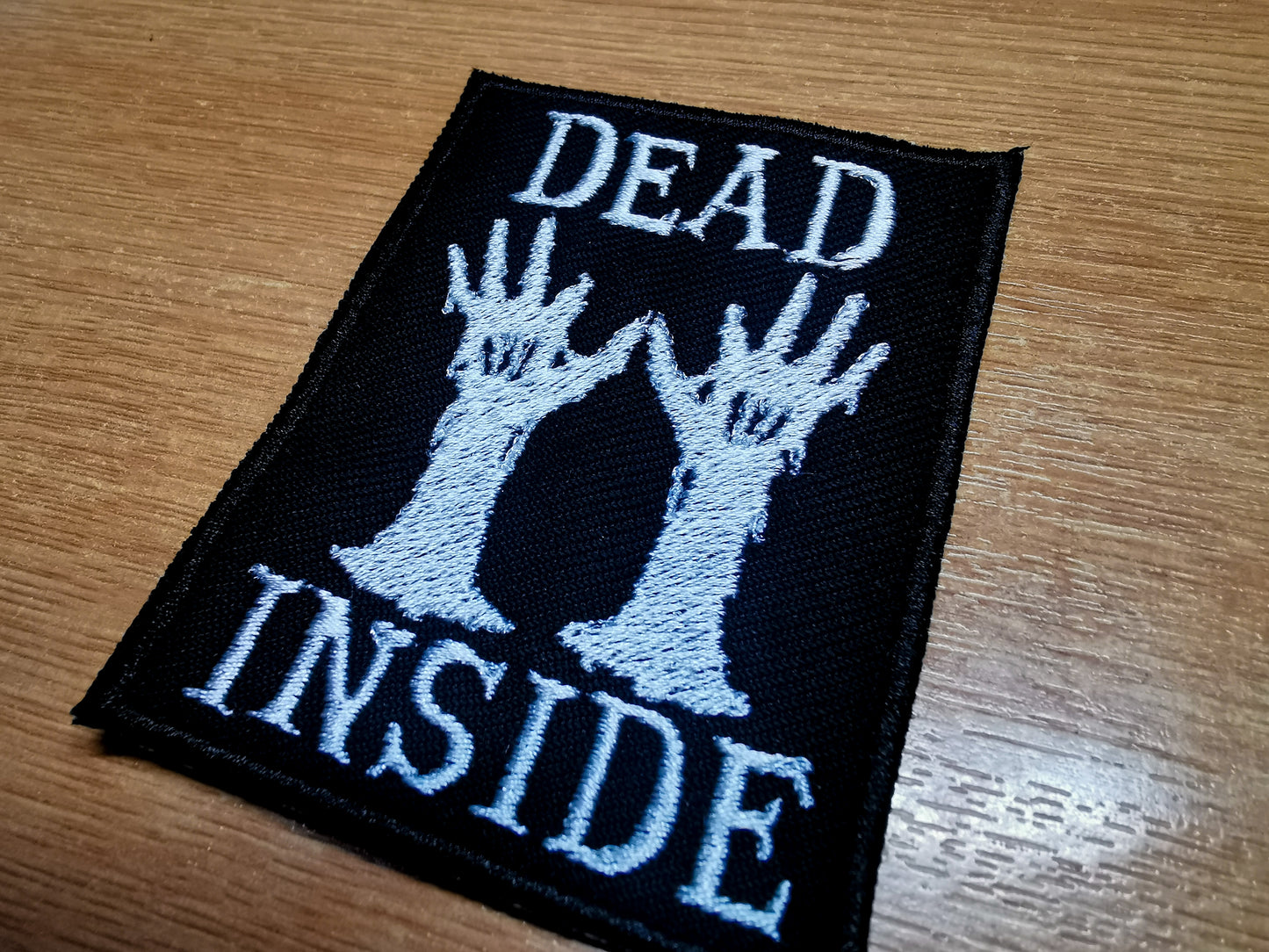 Dead Inside Grave Zombie Hands Emo Goth Metal Punk Embroidered Patch