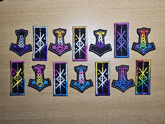 Protection Trans Flag Bindrune Viking Patch