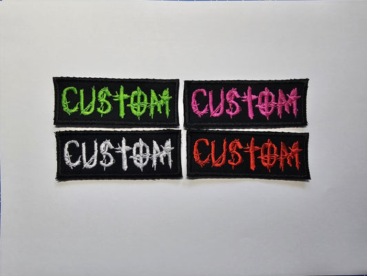 Custom Metal Punk Embroidered Patch