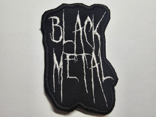 Black Metal Embroidered Patch