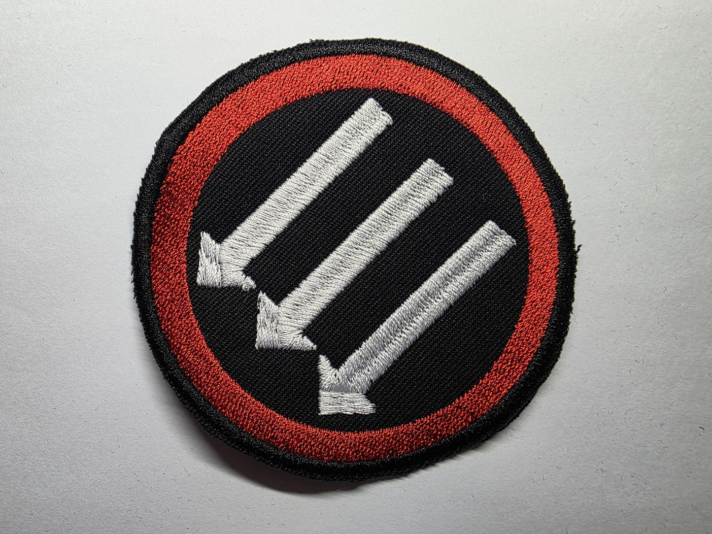 3 Arrows Large Anti-Fascist Embroidered Patch