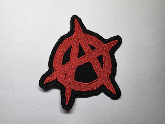 Anarchy Symbol Large Anti-Hate Embroidered Patch
