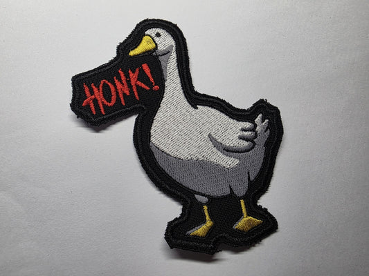 HONK! Chaotic Goose Embroidered Patch | Funny Meme Animal