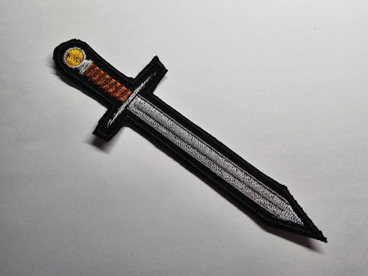 Sword Longsword Fantasy Inspired Embroidered Patch