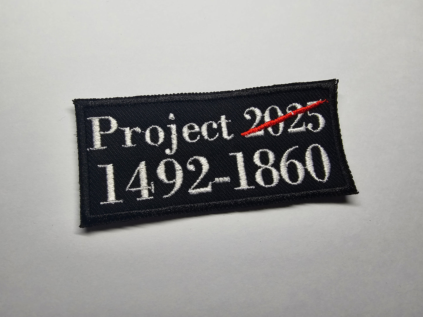 Anti Project 2025 Embroidered Patch