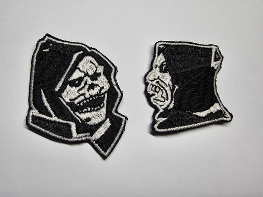 Devil and God Embroidered Patches Brand New