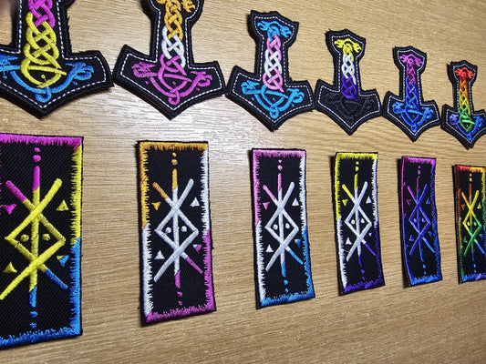 Protection Trans Flag Bindrune Viking Patch