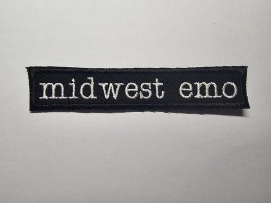 Midwest Emo Typewriter Embroidered Patch