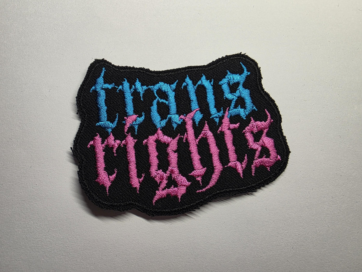 Protect Trans Rights Metal Embroidered Patch LGBTQ+ Patches