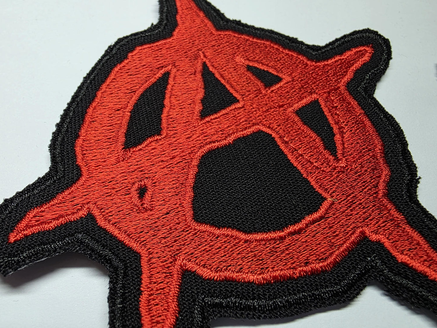 Anarchy Symbol Large Anti-Hate Embroidered Patch