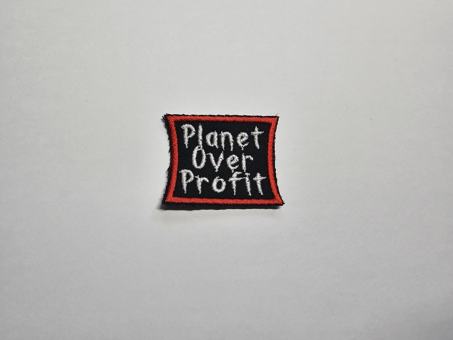 Planet Over Profit Mini Embroidered Patch