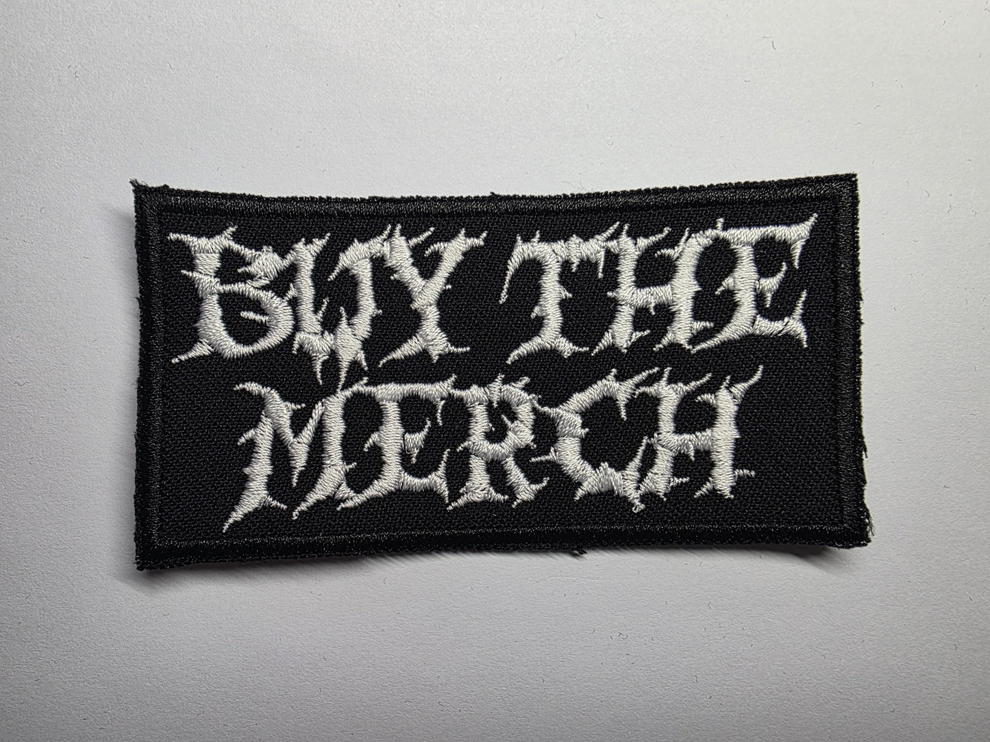 Buy The Merch Support Local Bands Patch Music Scene Badge Embroidered