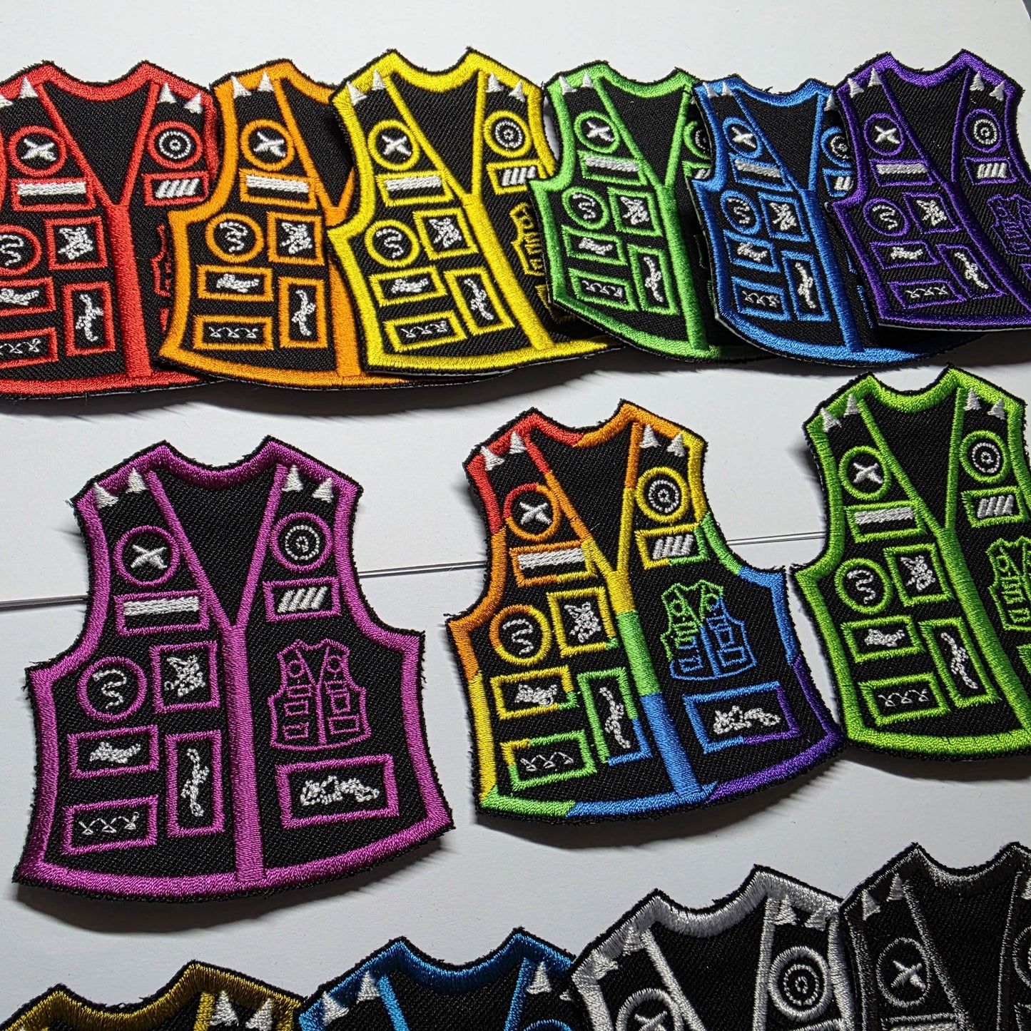 Battle Jacket Meme Patches Embroidered  Mini Battle Vest Funny Patches Vestception