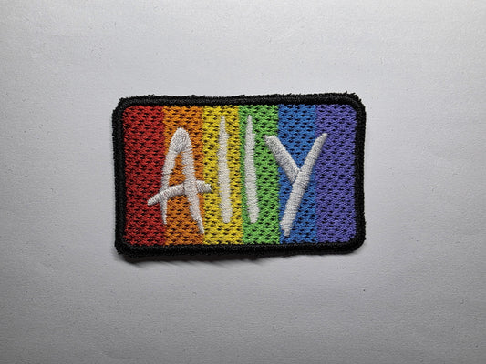Ally Rainbow Embroidered Patch LGBTQ+ Ally