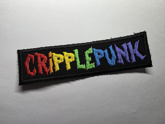 Cripple Punk Disability Rainbow Embroidered Patch