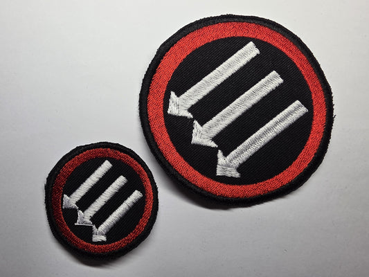 3 Arrows Large Anti-Fascist Embroidered Patch