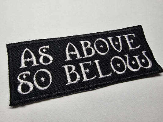 As Above So Below Embroidered Patch