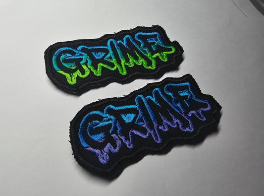 Grime Embroidered Patch EDM Rave Garage Junglist Drum and Bass DnB Techno